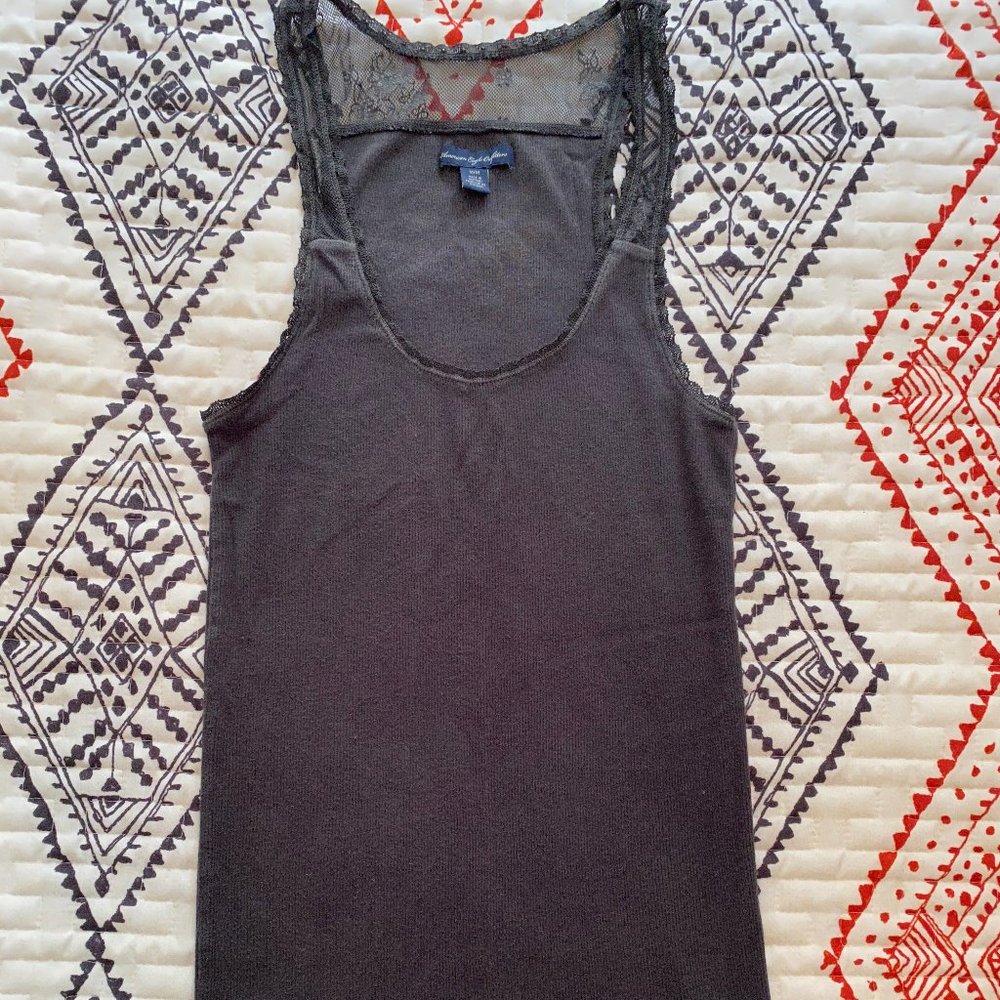 American Eagle Cotton and Lace Layering Tank